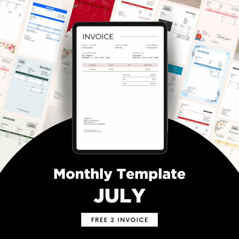 Template of the Month - Free2Invoice